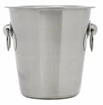 Franmara-5.75 Inch Brushed Stainless Steel Half-bottle Wine Cooler With Handles.. Fixed Price $12.24.