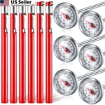 Xuhal 6 Pcs Stainless Steel Kitchen Thermometer With 5 Inch Long Red, Red. Fixed Price $24.66.
