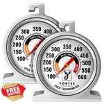 Youtex 2pk Oven Thermometer 100-600 F Gas Electric Grill Smoker. Fixed Price $20.00.