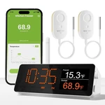 Wifi Remote Thermometer Freezer Alarm, 1/3 Mile Long Range, With Ip67 Waterpr.... Fixed Price $102.73.