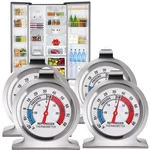 Stainless Steel Fridge Thermometer 4 Pack - Large Dial Freezer Thermometers W.... Fixed Price $19.08.