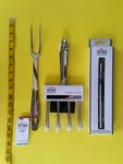 All Clad Stainless Fork Turkey Lifters Digital Thermometer Tools Utensils Lot. Fixed Price $84.99.