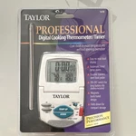 Taylor Digital Universal Thermometer Timer Instant Read Ovenproof Leave-in 1470. Fixed Price $12.98.