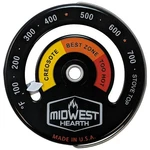 Midwest Hearth Wood Stove Thermometer - Magnetic Top Meter, Black. Fixed Price $35.21.