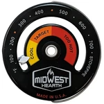 Midwest Hearth Wood Stove Thermometer - Magnetic Chimney Pipe Meter, Black. Fixed Price $35.88.