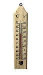 Wall Thermometer Wood Indoor With Double Scales Fahrenheit ( ) And Celsius. Fixed Price $8.87.