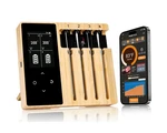 Smart Wireless Meat Thermometer 4 Probes Upgraded Large Lcd Display Acc.... Fixed Price $112.01.