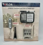 Taylor 3-piece Thermometer And Timer Set. Nib. Fixed Price $19.99.