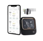 Inkbird Ibt-26s Bluetooth Wi-fi Bbq Thermometer, With 4 Food-grade Probes, Ap.... Fixed Price $75.59.