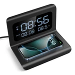 Digital Alarm Clock 15w Fast Wireless Charger With Thermometer For Iphone 16 15. Fixed Price $19.99.