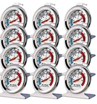 12 Pack Refrigerator Freezer Thermometer Large Dial Analog. Fixed Price $37.31.