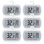 Aevete 6 Pack Waterproof Digital Refrigerator Thermometer Large Lcd, Freezer .... Fixed Price $46.63.