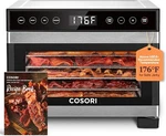 Cosori Food Dehydrator For Jerky, 176 F Temperature Control, 5 Stainless Steel. Fixed Price $119.00.
