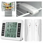 Wireless Digital Refrigerator Freezer Thermometer Temp Alarm Dual Sensor. Fixed Price $17.99.