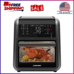 Chefman 12 Qt. Air Fryer 5 Functions W/ Integrated Smart Thermometer, 28 Presets. Fixed Price $85.99.