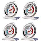 4 Pack Refrigerator Freezer Thermometer Large Dial Analog White. Fixed Price $18.81.
