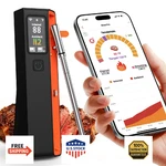 Unerver Wireless Bluetooth Smart Meat Thermometer With Wifi - High Accuracy 0.5. Fixed Price $95.61.