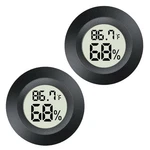 Meggsi 2 Pack Mini Digital Hygrometer Gauge Indoor Thermometer, Back-2. Fixed Price $11.00.