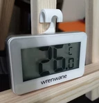 Wrenwane Digital Refrigerator Thermometer, Easy To Use, White. Fixed Price $10.25.