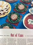 Atlanta Ga Print Article 1952 Ajc Canned Food Recipes Grace Hartley Peach Meat. Fixed Price $13.24.