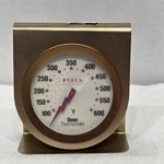 Vintage 1996 Pyrex Accessories Gold Colored Oven Thermometer 3.25x3.5. Fixed Price $9.99.