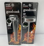 Good Cook Lot/2 Meat Thermometers Instant Read Stainless Steel Glow Dark Bbq. Fixed Price $19.99.