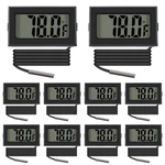 Aceirmc Black Digital Lcd Thermometer Temperature Monitor With External Probe.... Fixed Price $25.16.