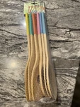 Cook N' Co 6-piece Bamboo Utensil Set Brown. Fixed Price $21.99.