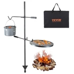 Vevor Swivel Campfire Grill Heavy Duty Steel Open Fire Cooking Grate Adjustable. Fixed Price $39.99.