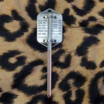 John L Chaney Analog Meat Thermometer Silver Metal/glass Made In Usa 267-h. Fixed Price $11.95.