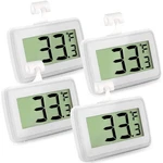 4 Pack Digital Refrigerator Thermometer, Waterproof Freezer Room Thermometer,.... Fixed Price $29.02.