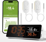 Mocreo Wifi Remote Thermometer Freezer Alarm, 1/3 Mile Long Range, With Ip67 Wat. Fixed Price $93.14.