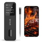 Bfour Meat Thermometer Digital Wireless With Lcd Booster, Bluetooth Food Cooking. Fixed Price $39.99.