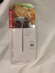 New Everyday Living Stainless Steel Meat Thermometer 120-200f. Fixed Price $5.95.