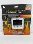 Taylor Programmable Wired Probe Kitchen Thermometer Timer #5286710 Sealed. Fixed Price $19.64.