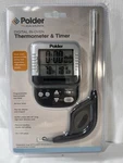 Food Thermometer , Timer Polder Thm-362-86 Digital In-oven Probe, Graphite. Fixed Price $18.99.