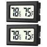 Jedew 2 Pack Mini Digital Hygrometer Thermometer Gauge, Indoor Outdoor Temperatu. Fixed Price $13.55.