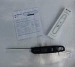 Habor Grill Thermometer - Model:cp050a Nwt/nib 4" Probe -folding- Black K. Fixed Price $5.00.