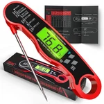 Meat Thermometer Digital - Instant Read 6.5 Inches, Red. Fixed Price $17.61.