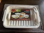 Rubbermaid Microwave Cookware 2-piece Baking Pan & Roasting Rack. Fixed Price $14.21.