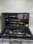 Mr Bar-b-q 02066y Silver Prestige 20 Pcs Tool In Case. Fixed Price $40.00.