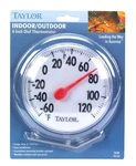 Taylor 6" Indoor Outdoor Round Dial Thermometer W/ Mounting Bracket #5630. Fixed Price $12.99.