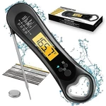 Biison Instant Read Meat Thermometer, Gauge, Water Resistance, For Grilling. Fixed Price $32.79.