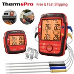 Thermopro Tp827bw Wireless 4 Probes Smoker Bbq Meat Thermometer 500ft Long Range. Fixed Price $85.31.