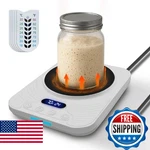 Xoermioy Sourdough Starter Warmer: 70-110 F Thermostat, Timer, Memory (white). Fixed Price $14.24.