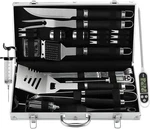 Grilljoy 24pcs Bbq Grill Tools Set With Meat Thermometer And Injector - Extra.... Fixed Price $44.64.