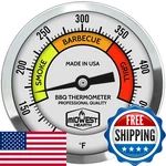 Midwest Hearth Deluxe Bbq Smoker Thermometer 3 Dial 4 Stem Calibration Feature. Fixed Price $109.01.