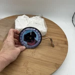 New Copper Toned Dial Round Thermometer With Black Lab + Wall Mount 4.25" Diam.. Fixed Price $21.99.