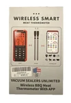 Vacuum Sealers Unlimited Smart Bluetooth Meat Thermometer New Sealed. Fixed Price $39.00.