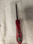 Polder Safe-serve Instant Read Kitchen Thermometer With Torch Red Thm-390-39. Fixed Price $16.00.